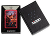 Zippo Anne Stokes Fire Dragon Design Red Matte Windproof Lighter in its packaging.