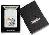 Zippo Floral Yin and Yang Design Glacier Windproof Lighter in its packaging.