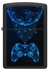 Front view of Zippo Gaming Black Matte Windproof Lighter.