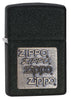 Black Crackle® Gold Zippo Logo