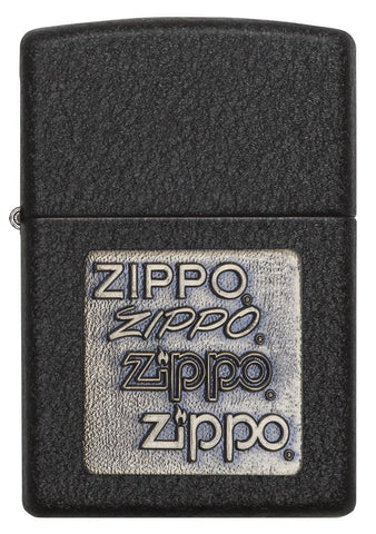 Black Crackle® Gold Zippo Logo