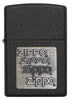 Black Crackle® Gold Zippo Logo