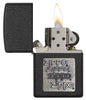 Black Crackle® Gold Zippo Logo