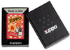 Zippo Retro Design Red Matte Windproof Lighter in its packaging.